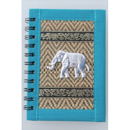 Notizbuch Naturfaser Thailand Elefant liniert