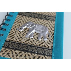 copy of Notebook natural fiber Thailand elephant spiral binding 15x11 cm