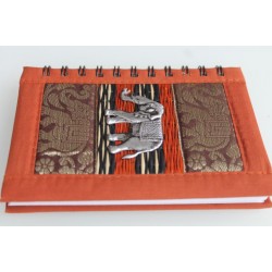 copy of Notebook natural fiber Thailand elephant spiral binding 15x11 cm