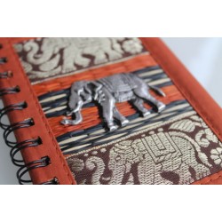 copy of Notebook natural fiber Thailand elephant spiral binding 15x11 cm