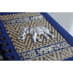 copy of Notebook natural fiber Thailand elephant spiral binding 15x11 cm