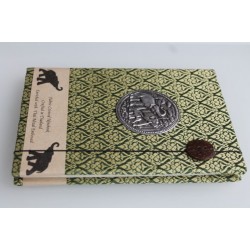Tagebuch Notizbuch Stoff Thailand mit Elefant 19x14 cm - THAI-G-114