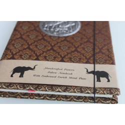 copy of Diary notebook fabric Thailand with elephant 11x11 cm - THAI-S-011