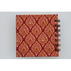 copy of Notebook fabric Thailand with elephant spiral binding 11x11 cm - THAI-S-055