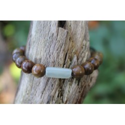 Jade Armband mit Holzperlen Jadearmband