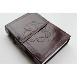 Notebook diary leather book leather 17.5x13 cm