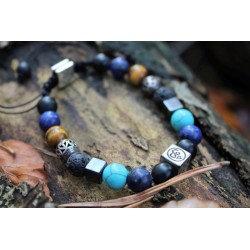 copy of Lapis Lazuli Lapis Macrame Bracelet Gemstone Bracelet for Happiness and Healing Blue