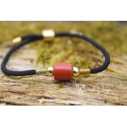 copy of Malachite bracelet red cord hope and meditation