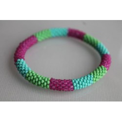 Bracelet glass beads handmade in Nepal