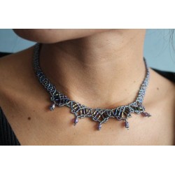 Glasperlen Halskette und Armband Set - MODE309