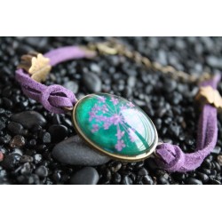 copy of Flower bracelet bracelet with dried flower in resin flower bracelet