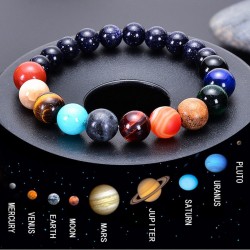 Sonnensystem Armband natürliche Heilstein Armband acht Planeten