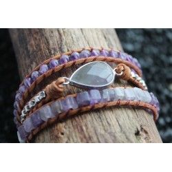 copy of Wrap bracelet fivefold jasper oval emotional stability meditation protection bracelet