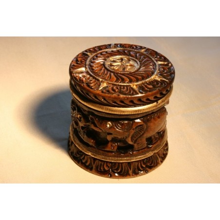 Holzdose aus Naturholz - 7 cm (MITTEL)