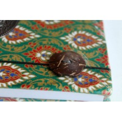Diary notebook fabric Thailand with elephant 19x14 cm- THAI115