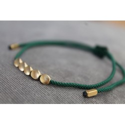 copy of Tibetan brass bead bracelet happiness bracelet wine red