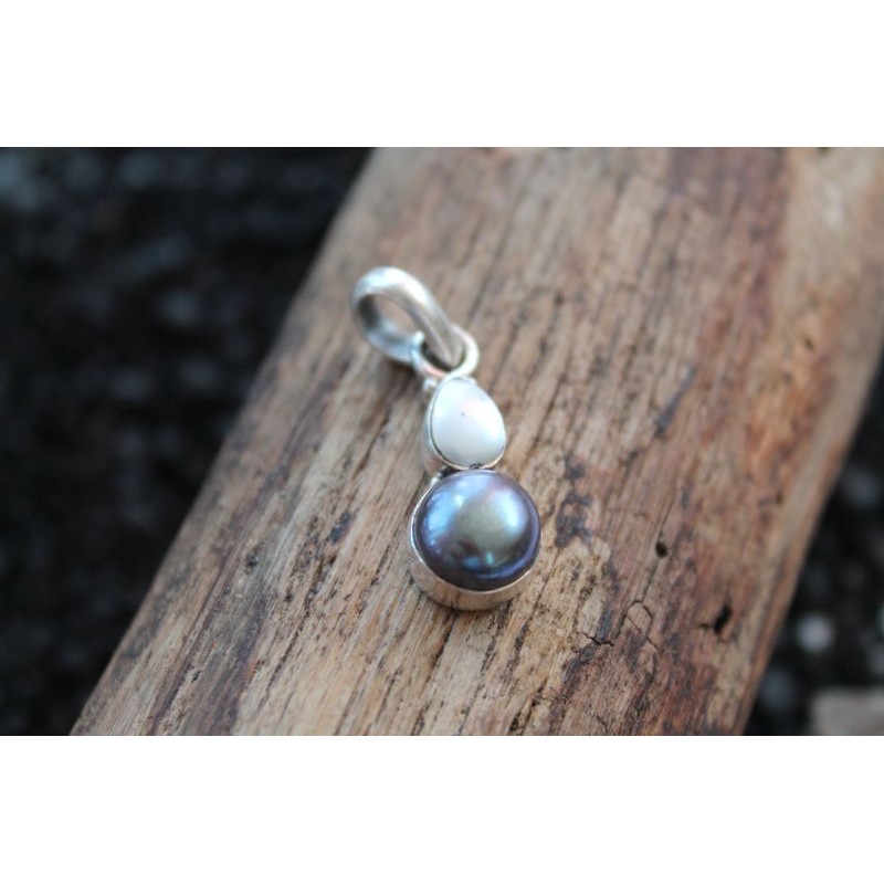 Silberanhänger Perlen