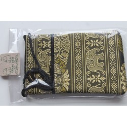 Brustbeutel Brusttasche Stoff mit Stickerei Thailand Elefant - BÖRSE427