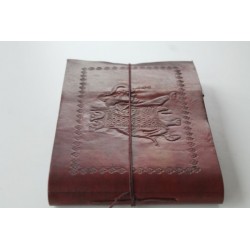 copy of Fotoalbum leather cover elephant motif 27x18 cm