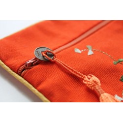 Stofftäschchen mit Stickerei Japanstil Geschenkkuvert