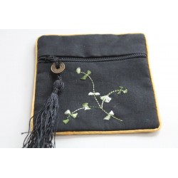 Stofftäschchen mit Stickerei Japanstil Geschenkkuvert