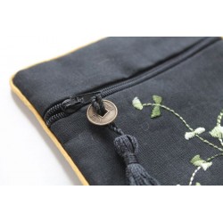 Stofftäschchen mit Stickerei Japanstil Geschenkkuvert