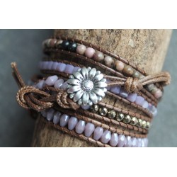 B-Ware: Wickelarmband fünffach für Liebe und Romantik Kristall Armband Yoga Meditation Geschenk Freundin
