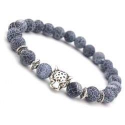 copy of Bracelet made of natural stone beads 8mm and leopard