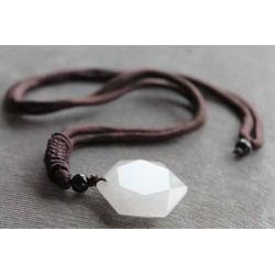 Kristall Halskette Hexagramm Anhänger Schutz Meditation Talisman