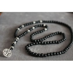 copy of Lava pearl bracelet hematite cross religion belief 15.8 cm