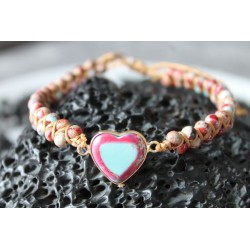 copy of Jasper bracelet heart shape heart stone heart emotional stability