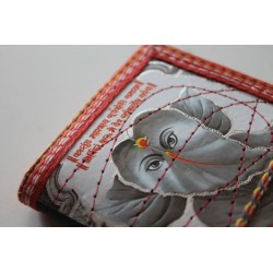 : Typisches indisches Notizbuch mit Gottheit Ganesha (klein) - NOTIZ-OK003