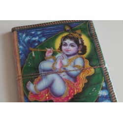 Typisches indisches Notizbuch mit Gottheit (groß)