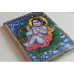 Typisches indisches Notizbuch mit Gottheit (groß)