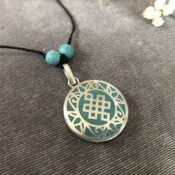 Buddhistische Halskette Endlosknoten
