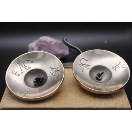 Tibetisch-buddhistische Meditation Yoga Tingsha Becken Glocke Glockenspiel