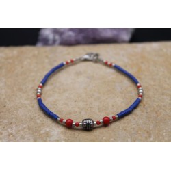 Armkette Armband Nepal Lapis 17,2 cm