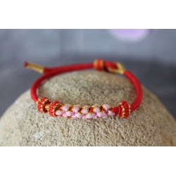 copy of Handmade Tibetan bracelet with red infinity knot friendship bracelet