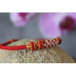 copy of Handmade Tibetan bracelet with red infinity knot friendship bracelet