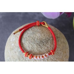 copy of Handmade Tibetan bracelet with red infinity knot friendship bracelet