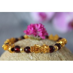 copy of Feng Shui Pi Xiu bracelet carnelian beads gift, prosperity, luck and fortune