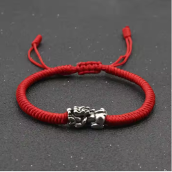 copy of Handmade Tibetan bracelet with red infinity knot friendship bracelet