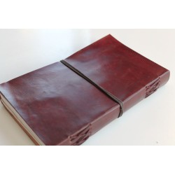 2. Wahl: Notizbuch glattes Leder 23x14 cm