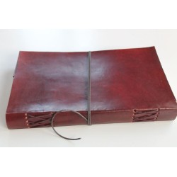 2. Wahl: Notizbuch glattes Leder 23x14 cm