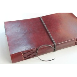 2. Wahl: Notizbuch glattes Leder 23x14 cm