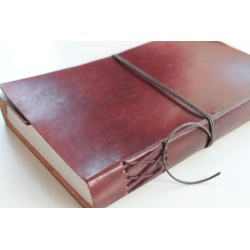 2. Wahl: Notizbuch glattes Leder 23x14 cm