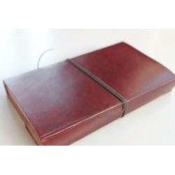 2. Wahl: Notizbuch glattes Leder 23x14 cm