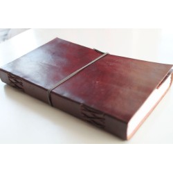 2. Wahl: Notizbuch glattes Leder 23x14 cm