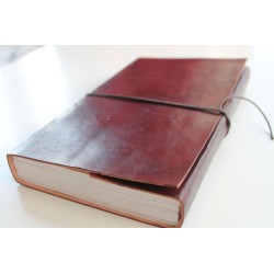 2. Wahl: Notizbuch glattes Leder 23x14 cm