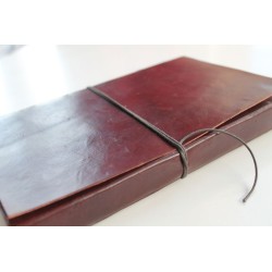 2. Wahl: Notizbuch glattes Leder 23x14 cm